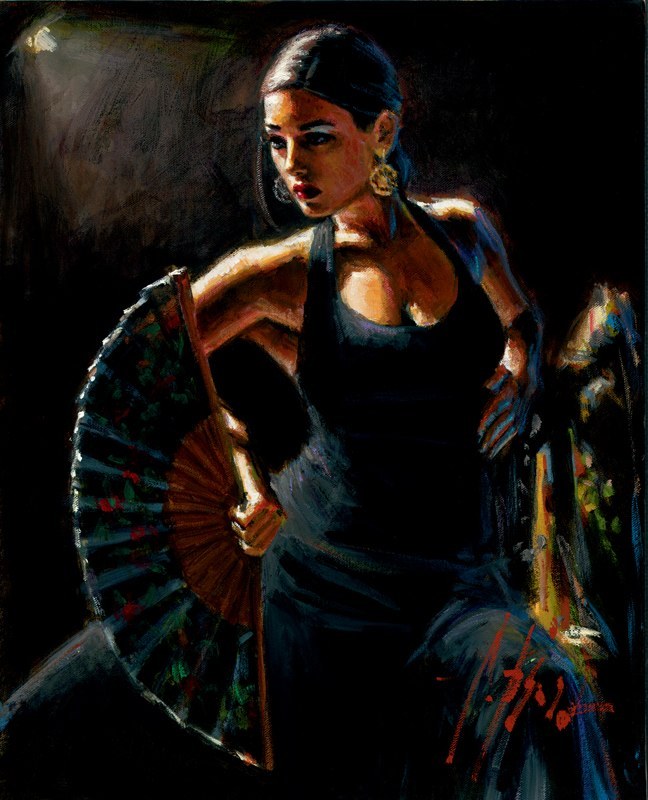 Celina con Abanico II